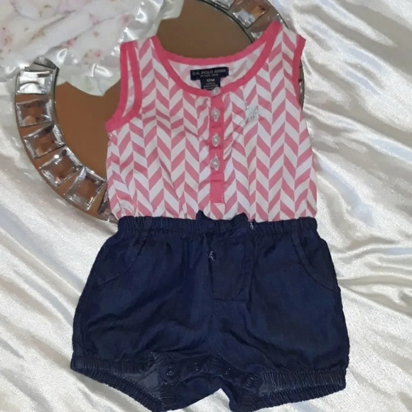 U.S. Polo Assn. Romper 12M - Picture 2 of 6